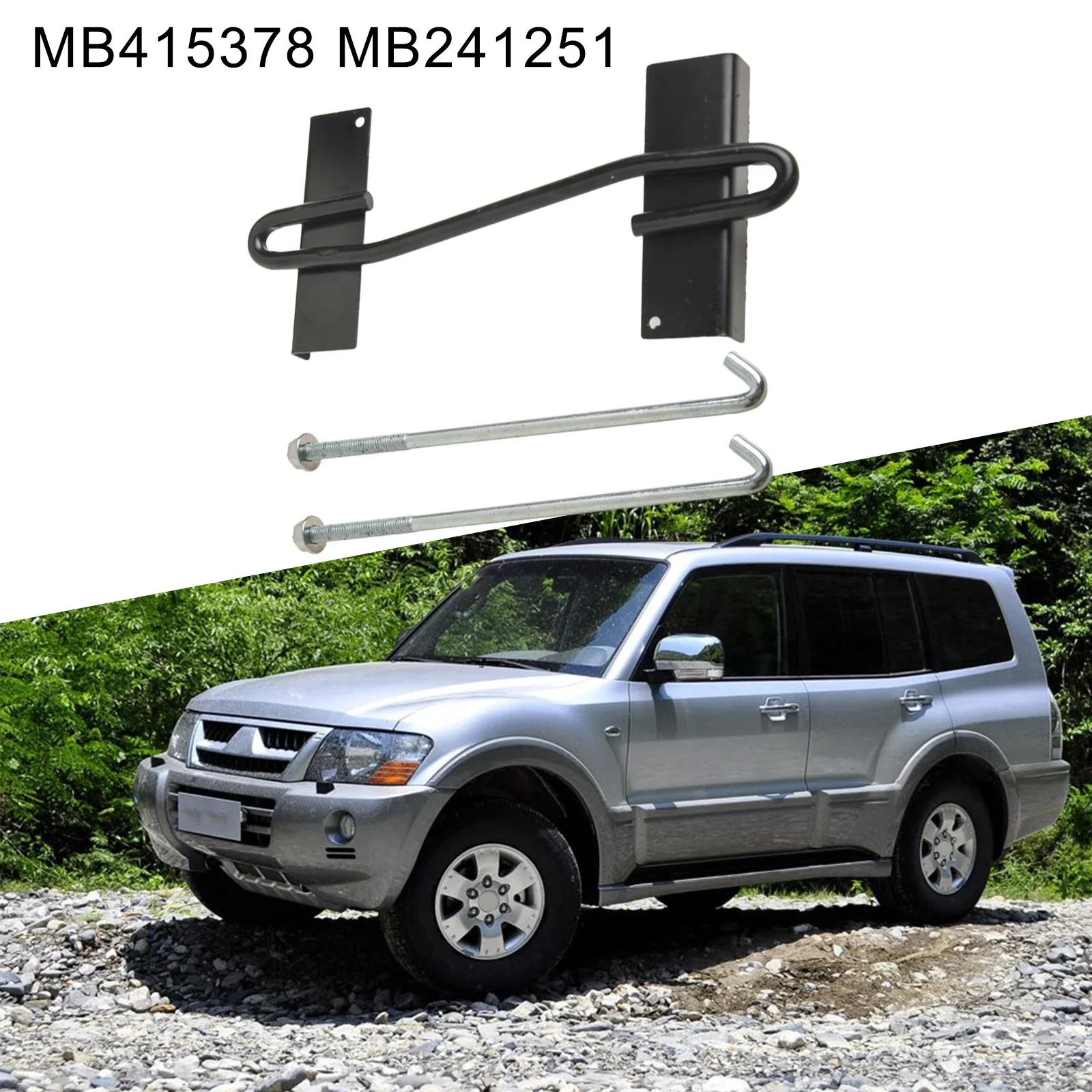 Battery Hold Down Bracket For Montero Gen3 3.5L V6, 3.8L V6 2001-2006 Gen2 3.0L V6, 3.5L V6 1992-2000 For Mitsubishi Pajero