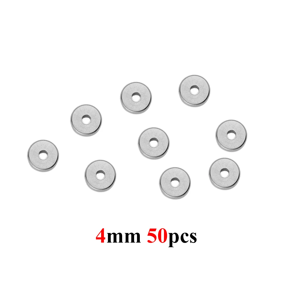 Aazon.co: ECYC Ltd 50 Pcs 4 Stainless Steel Square Spacer Beads...