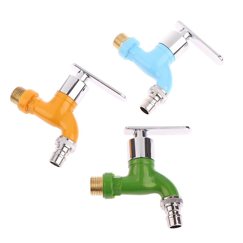 Faucet 1/2" Male Wall Mounted Washing Machine Faucet Plastic Water Hose Quick Connector Garden Balcony 4 Colors