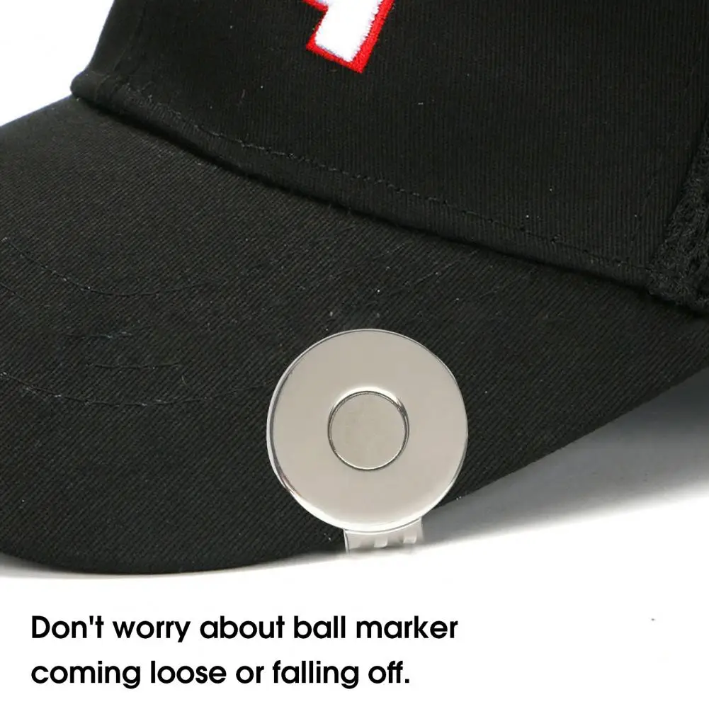 Golf Hat Clip Anti-rust Golf Tool Zinc Alloy Golf Cap Clip	Golf Ball Marker	Magnetic Golf Mark Hat Clip For Golf Sport 4