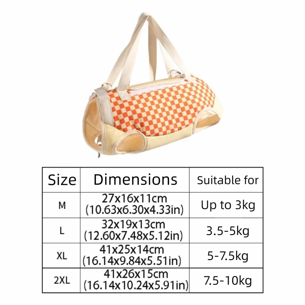 Four-legged Design Pet Carrier Single-Shoulder Strap Canvas Material Cat Carrier Soft Sided Diagonal Straddle Dog Carrier