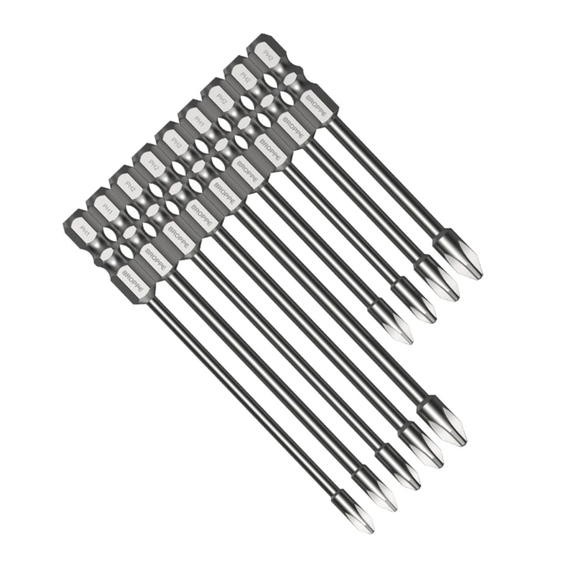 

Pack of 8 Magnetic Screwdriver Bit Set 75mm 75mm 100mm Head Screwdriver R7UA