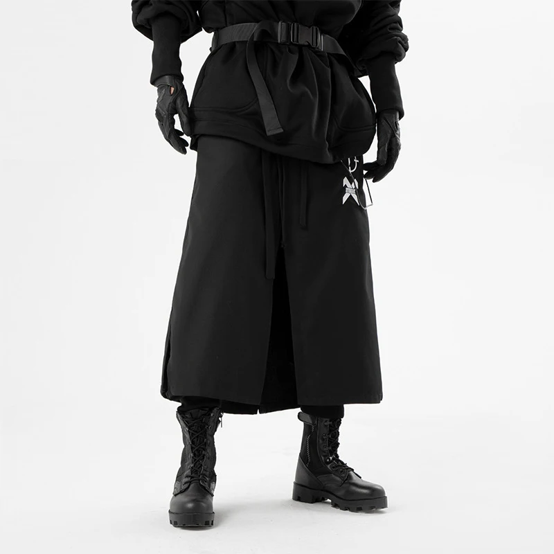 11 BYBB'S DARK Functional Robe Skirt Pants Autumn Tactical Skirt Joggers Pant Men Outdoor Hip Hop Streetwear Trouser Y2K, casual pants,sports pants,tactical pants,casual sports pants