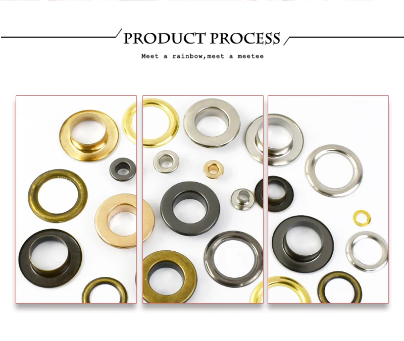Sale!ハンドメイド♪セクションミンク　ピカピカミンクのチューブマフ　スヌード Meetee 50pc 3.5-15mm Pure Copper Eyelet Buckles O Ring Rivet