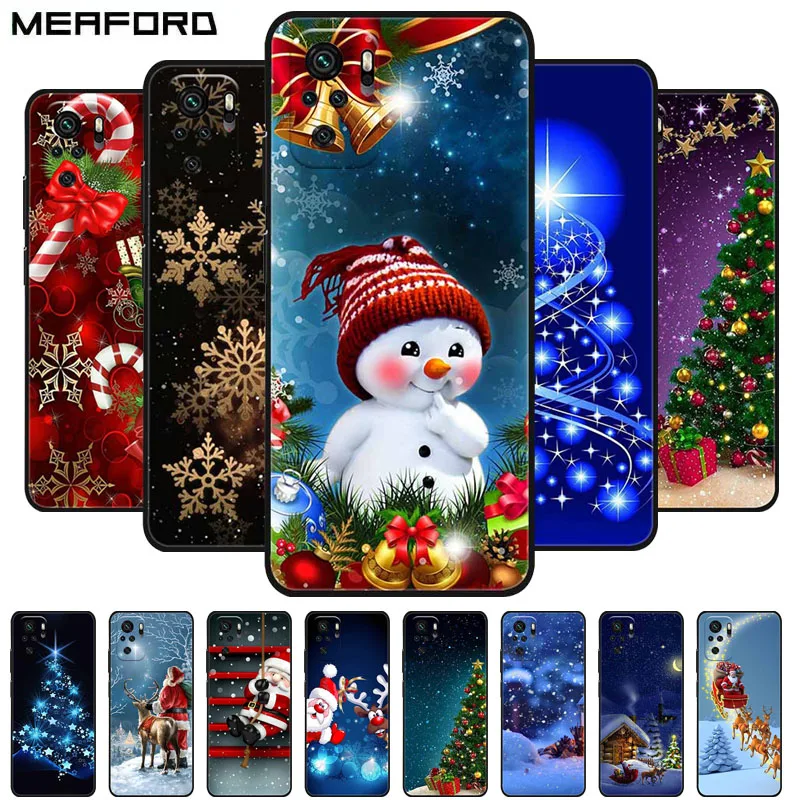 

Christmas Cartoon Case For Xiaomi Poco M5S M5 M4 Pro 5G 4G X4 GT Case Silicone Soft TPU Cover for Poco X4 GT PocoM5S M5s M5 Case