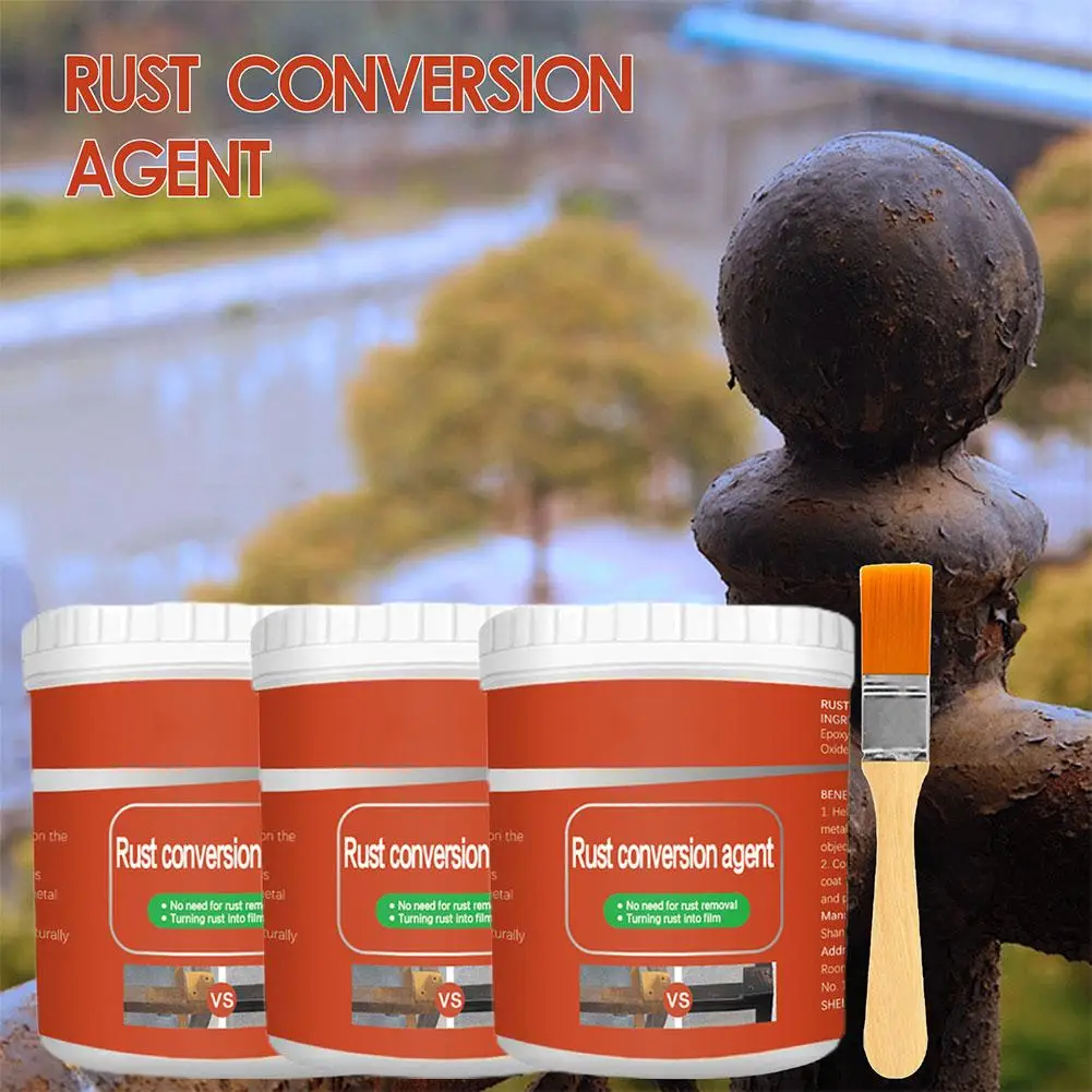 100g Metal Rust Remover Rust Conversion Agent Multi Converter Anti-corrosion Waterproof Removal Car Maintenance Purpos D5D0