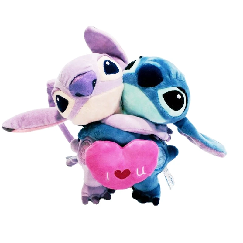 New Disney Stitch Love Heart Plush Stuffed 10" Animal Alien Doll Soft Toy Gift