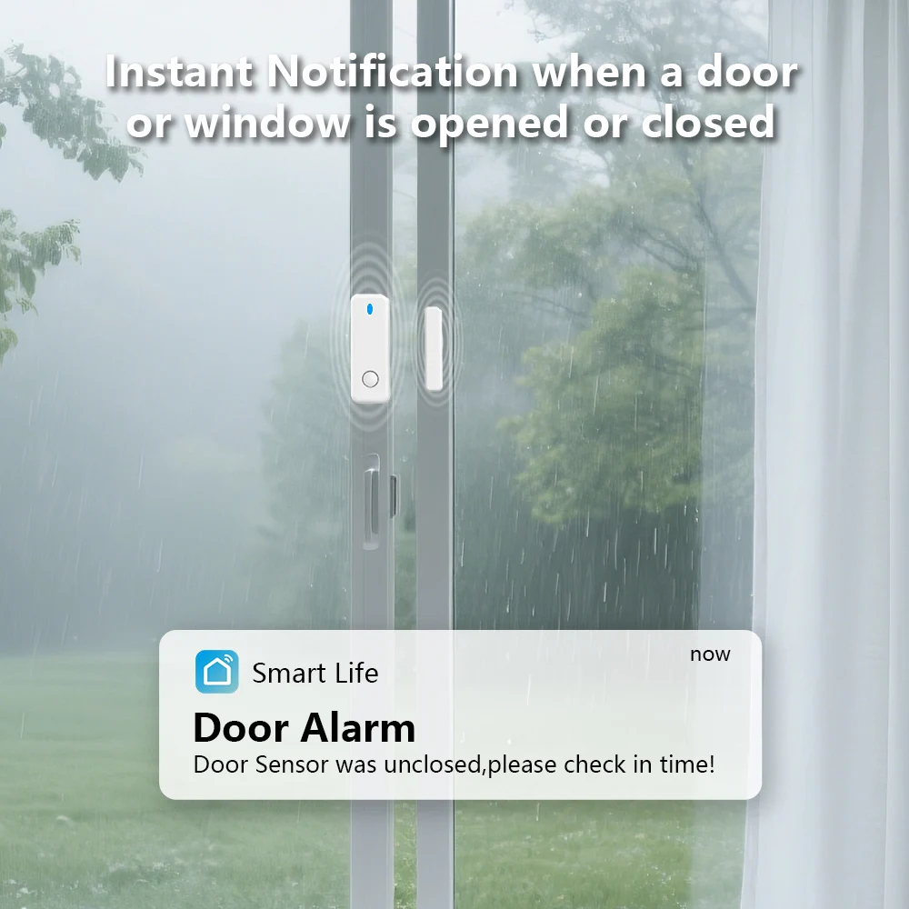 Security System Security Alarm Smart Siren Alarm Wireless Alarm Smart Home Alarm System Tuya App Control GSM/WiFi Alarm Host with Motion Sensor & Door Sensor