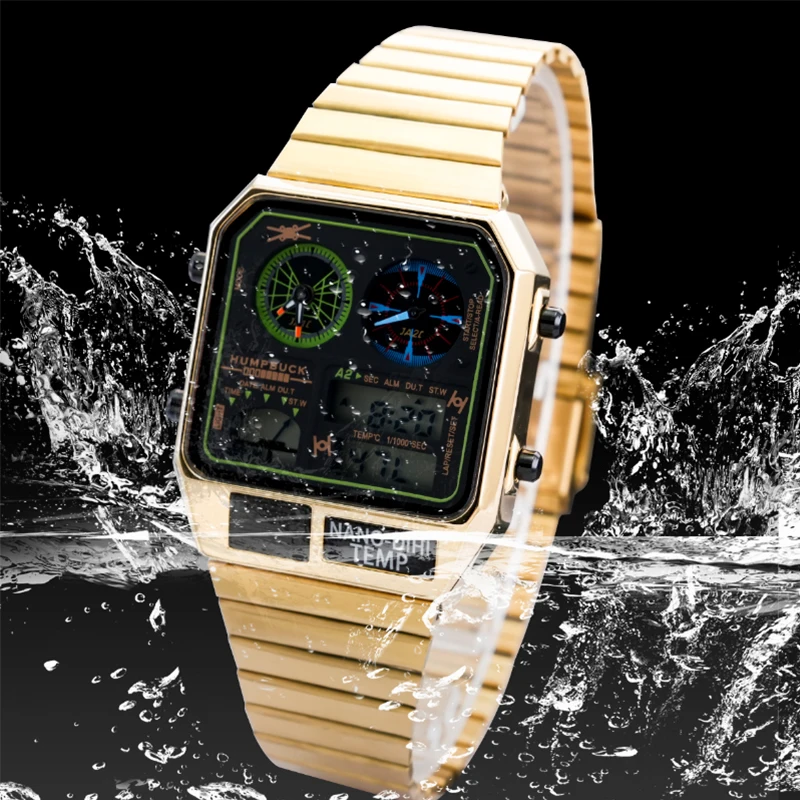 HUMPBUCK Date Display Watch Never Miss a Day with Waterproof Design