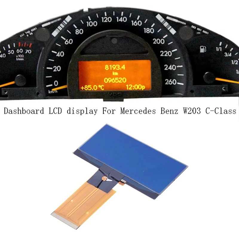 Dashboard LCD Display Mercedes Benz W203 C-Class LCD Screen Instrument Cluster Pixel lcd display touch screen display instrument cluster display