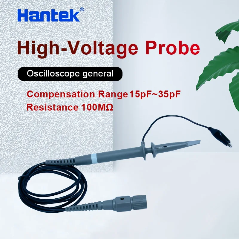 

Hantek T3100 high voltage oscilloscope probe, resistance 100MΩ compensation range up to 15PF~35PF, system bandwidth DC~100MHz