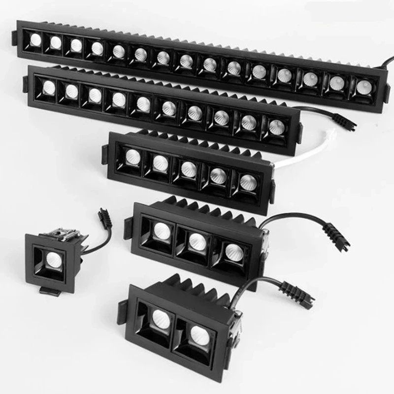 LED Strip Lamp Downlights Dimmable Recessed Strip CREE Leds Ceiling