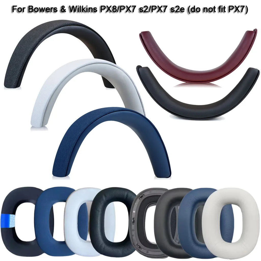 Earpads & Headband for B&W Bowers & Wilkins PX8 PX7S2 PX7S2E /PX7 S2/PX7 S2E Headphone Replacement Ear Pads Cushions Headband