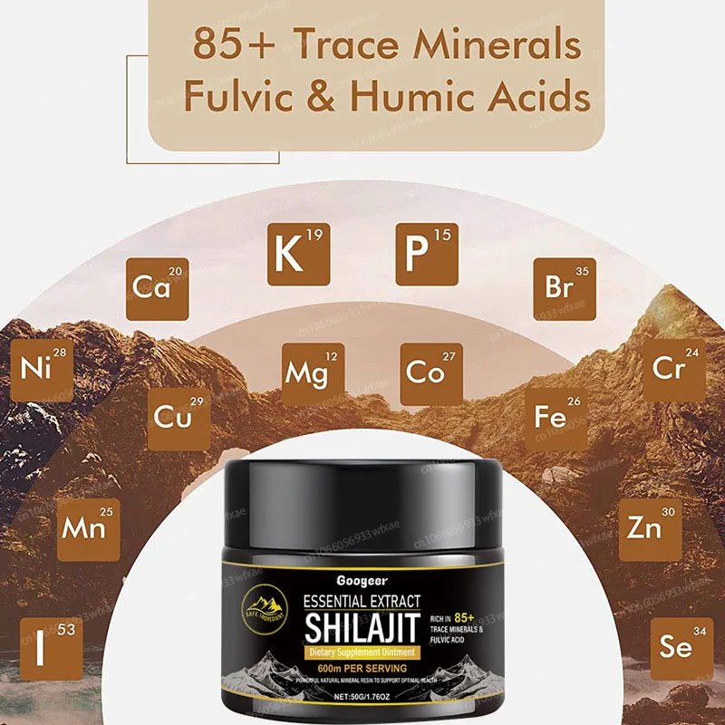Essential Extract SHILAJIT Resin 50-250g Pure Himalayan 600M Trace 85+ Mineral Fulvic Acid Optinal Health Body Energy