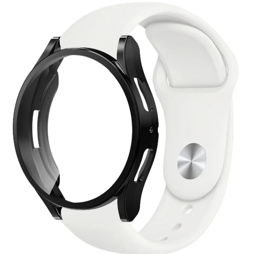 2-in-1 Silicone Watchband with Protective Case and Strap