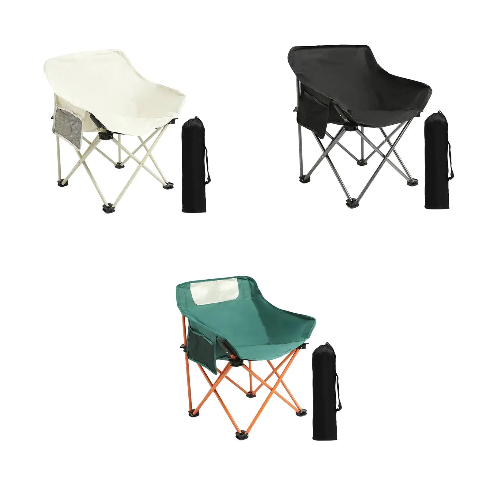 Portable Camping Folding Chair Lightweight Picnics Backpacking Comfortable Collapsible Outdoor Seat for Parties Lawn Garden
