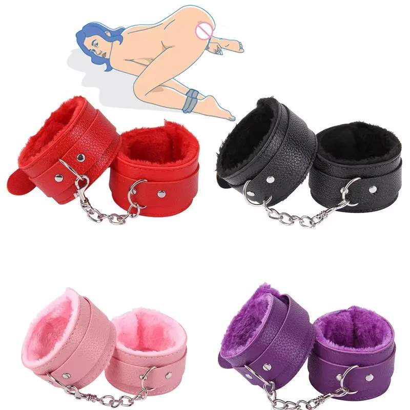 Sex Toys For Couple Women Adult Games No Vibrators For Women Erotic Handcuffs Ankle Cuffs Whip BDSM Bondage Restraints Slave 18+