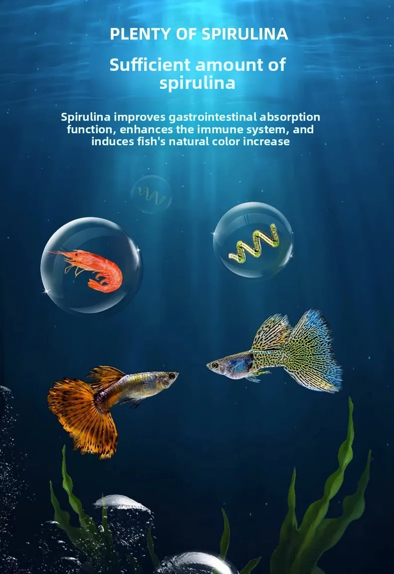 Guppy Fish Natural Food Horizone (22G) Royal Breeding Feed For