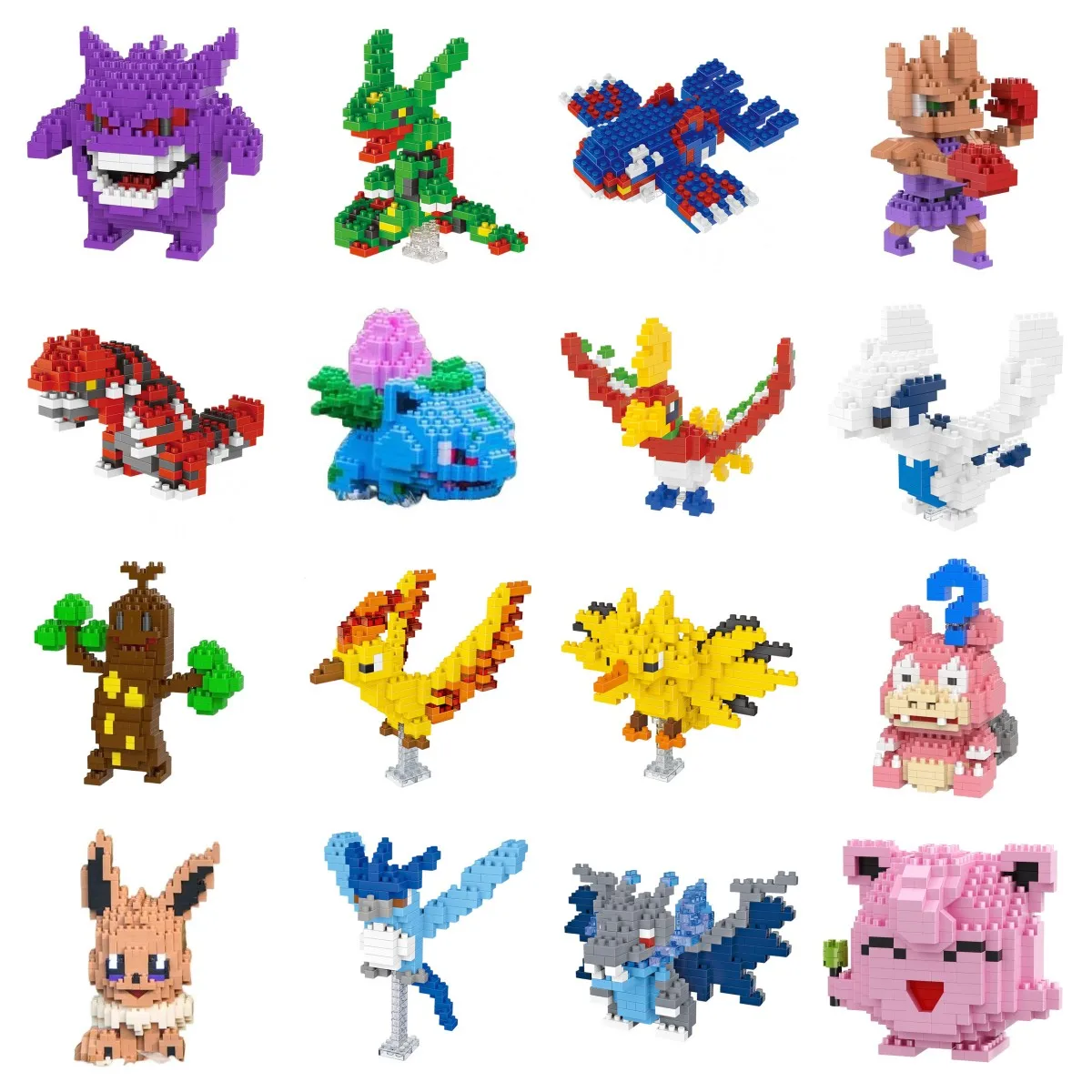 

Pokemon 75 Style Pokemon Blocks Building Blocks Kawaii Cartoon Picachu Animal Mini Model Education Game Graphics Pokemon Toys
