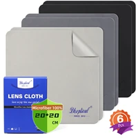 Microfiber Cleaning Cloth, 6 Pack - Premium Cloth for Glasses, Lens, Screens & More 20CM*20CM BY Dhoptical 1
