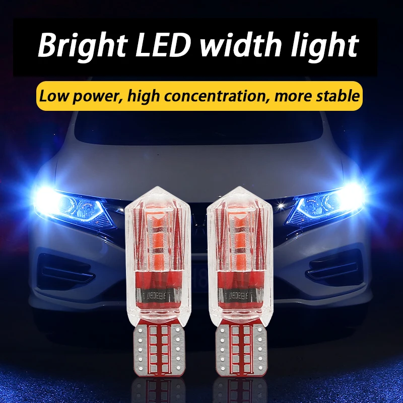 Luz led de ancho para coche, bombilla pequeña t10, superbrillante, luces exteriores, luces de marcha, venta al por mayor, h11, h7