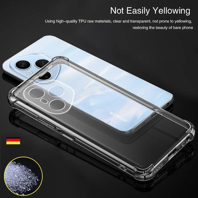 Premium Shockproof Airbag Silicone Clear Back Cover - Soft Protective Case