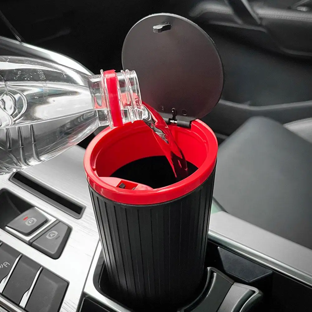 

Car Trash Bin Can Mini Auto Dust Organizer Car Interior Container Rubbish Bag Storage Garbage Accessories Box Bucket Auto V5P6