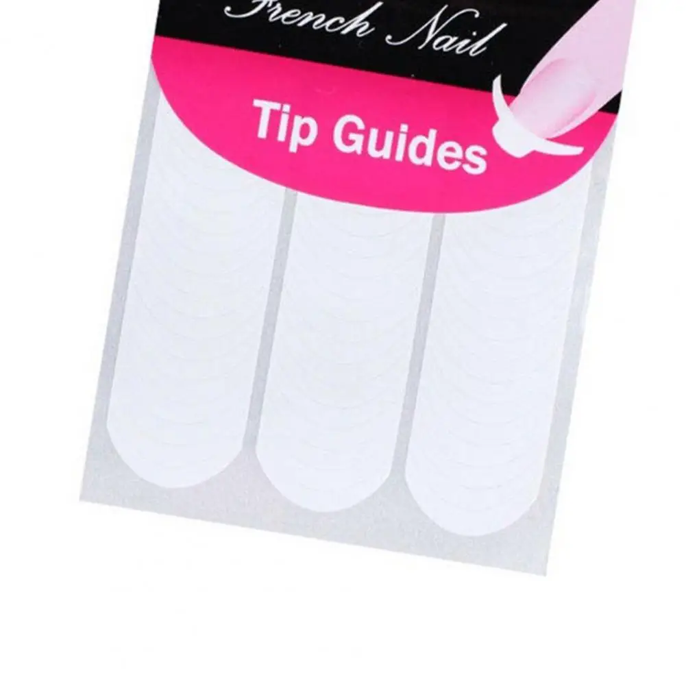 Nail art decals 240pcs Nails Sticker Stencil Tips Guide French Manicure Strip Nail Art Decals Form Fringe DIY Sencil 3D Styling Beauty Tools