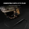 U174 Cable for U94 PCI PTT Adapter Militar Hunting Tactical Headset Walkie Talkie Motorola Kenwood BAOFENG Radio 3.5mm/7.1mm 4