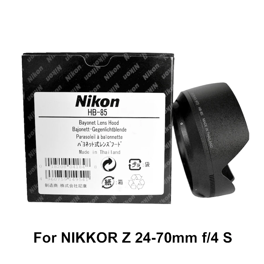 Nuovo Paraluce Originale Nikon Hb-85 Hb85 Per Z 24-70Mm F/4S 24-70F4 72Mm Accessori Per Fotocamere