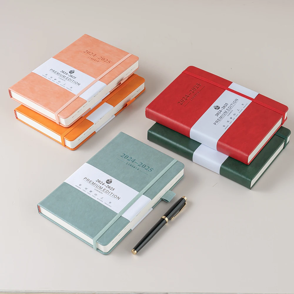 

Блокнот А5 на 2024-2025 на английском языке, ежедневник на 365 дней, офисный планировщик, блокнот, практичный блокнот, офисные и школьные канцелярские принадлежности, портативный