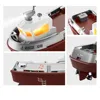 S820 1/32 2.4G Mini RC Boat LED Light Dual Motor Waterproof Remote Control Rescue 1008 Wireless Electric Vehicles Models Toys 5