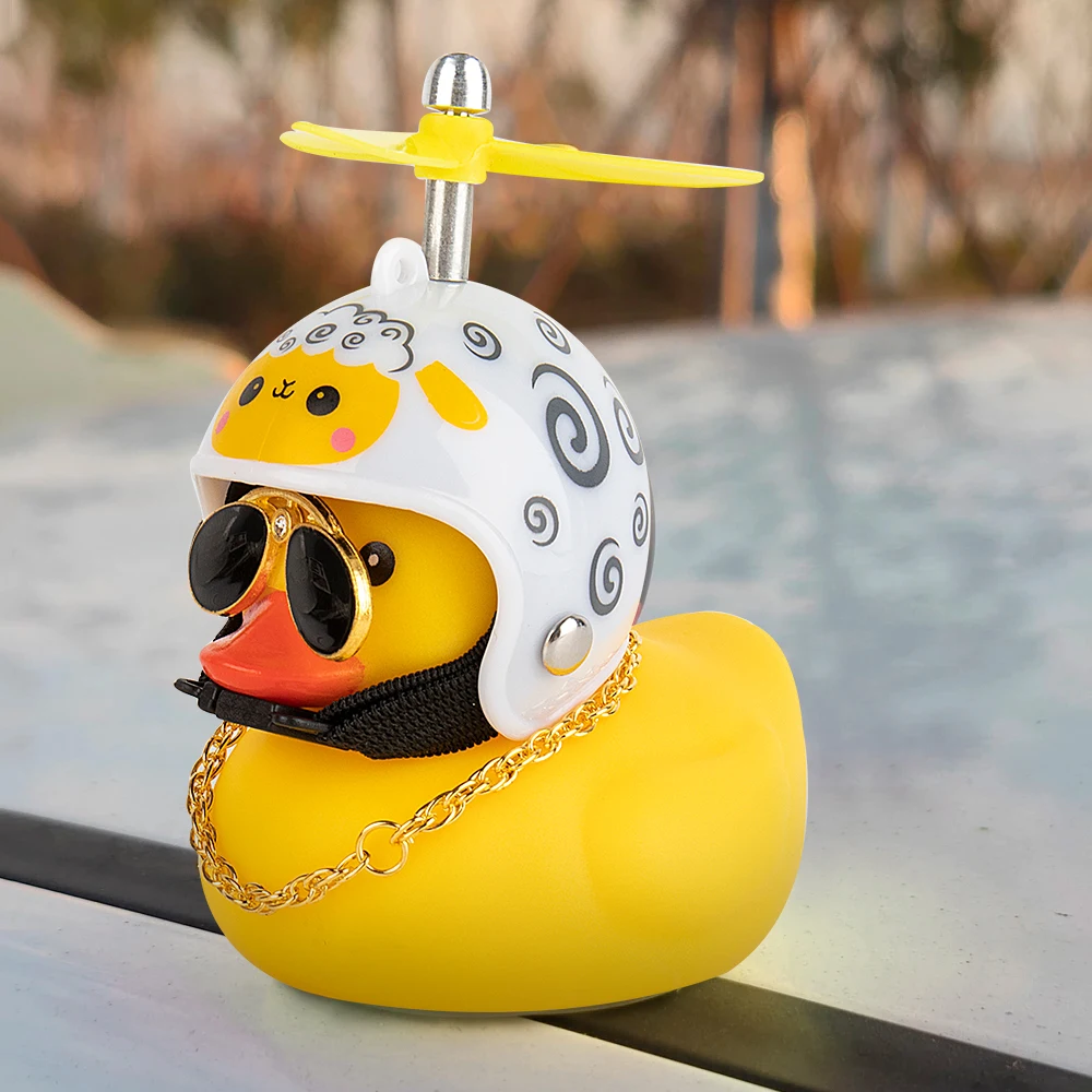 Rubber Mini Duckling Hanging Turbo Motorbike On a Car New Funny Duck For  Motorcycle Accessories Cute Ducks With Helmets Gifts - AliExpress