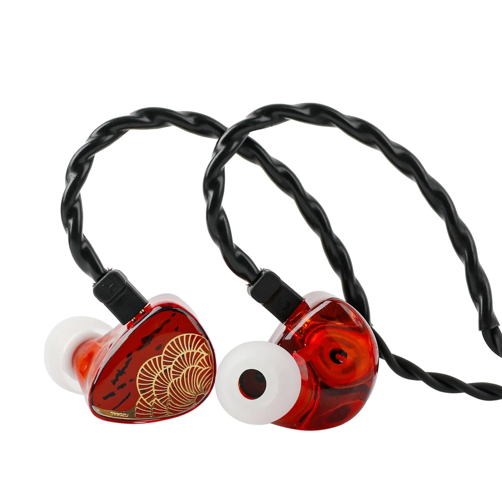 TANGZU & HBB XUANNV Dual Dynamic Driver Studio Monitor Audiophile Stereo Bass Earphone with 0.78mm Detachable Cable