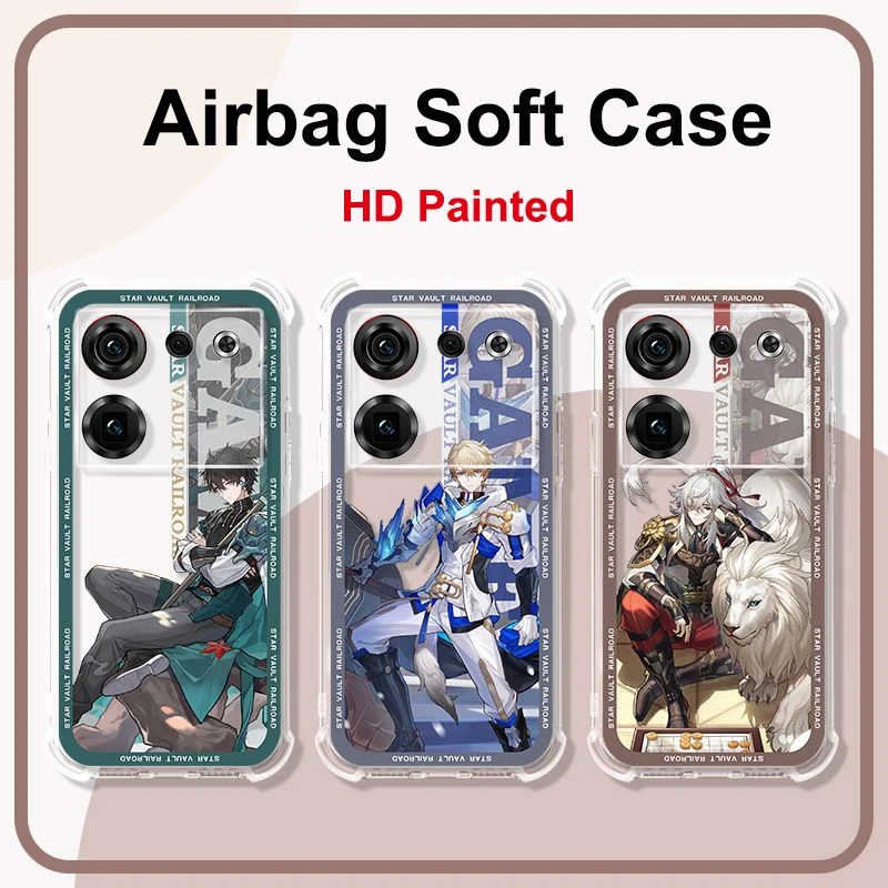 Nubia Z50 Ultra Air Cushion Custodia Antiurto Per Nubia Z60 Ultra Airbag Silicone Soft Tpu Cover Nubia Z50S Pro Case Z30 Z40 Spro