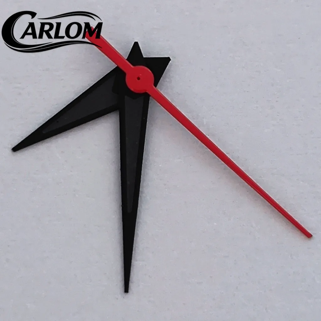 Enhanced Luminous Watch Hands - Green with Silver, Black, Blue, Red, and Orange Options