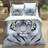 3D tiger printed Bedding Sets exquisite bed supplies set duvet cover bed comforter set bedding set luxury birthday gift 1