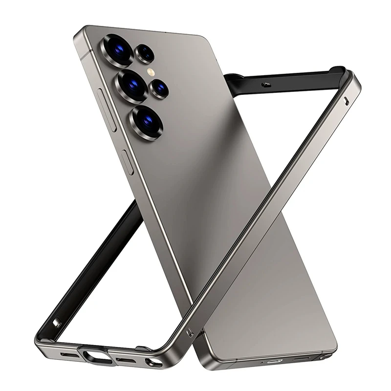 Premium Aluminum Alloy Frame Bumper Case with Soft Inner Lining and Hard Exterior