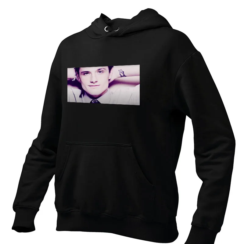 Josh Hutcherson Hoodies Retro Peeta Mellark Fans Y2k Gift Pullover For Men Women Soft Unisex Hooded Sweatshirt