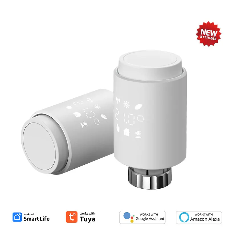 

Tuya ZigBee Smart Radiator Actuator Programmable Thermostatic Valve Temperature Controller Voice Control Via Alexa Google Home