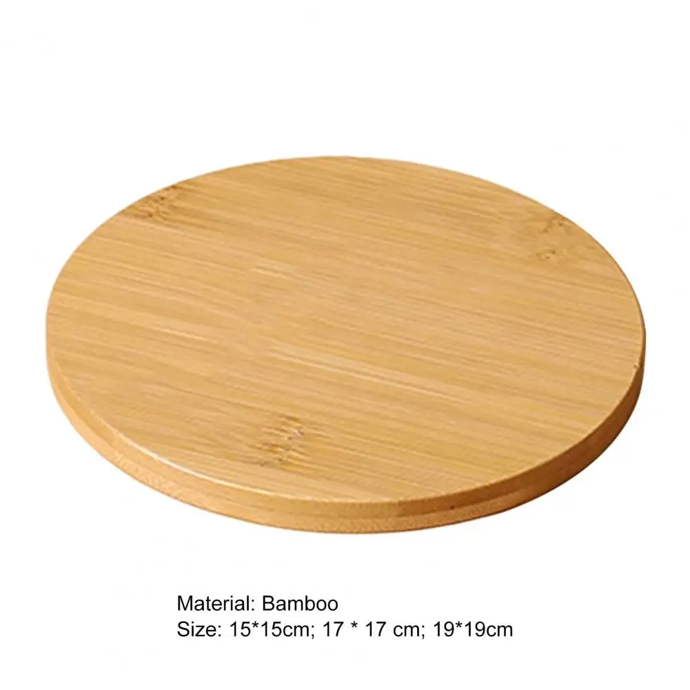 15/17/19cm Wooden Coaster Polished Flexible Anti-scalding Easy To Clean Hot Beverage Coffee Drinking Cup Pad Desktop Decor