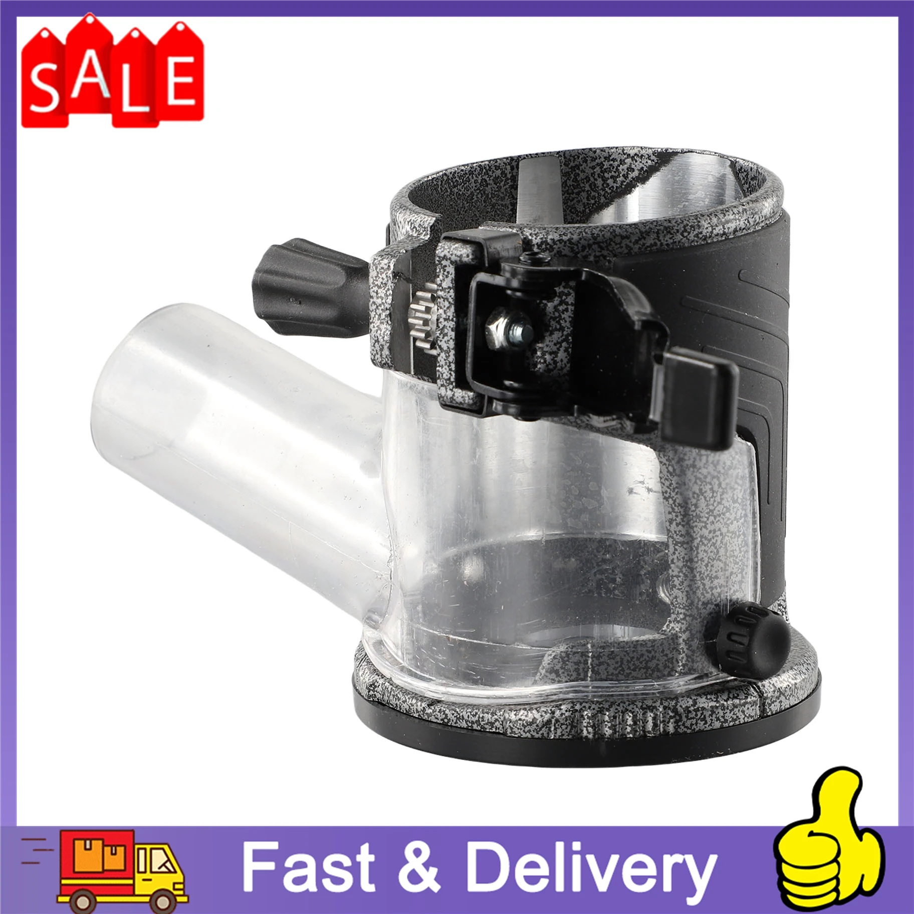 

65mm Plunge Router Base Dust Cover Wood Milling Cutter Base Trimming Machine Milling Stand For Non-slip Woodworking Accessories