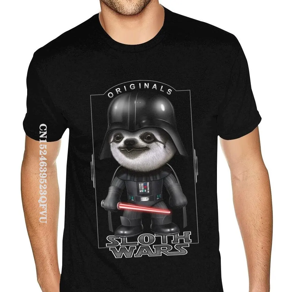 

Christmas Sloth Wars Shirts Mens Custom Printed Gothic Style Anime Tshirt Soft Cotton Gothic Style T-Shirts
