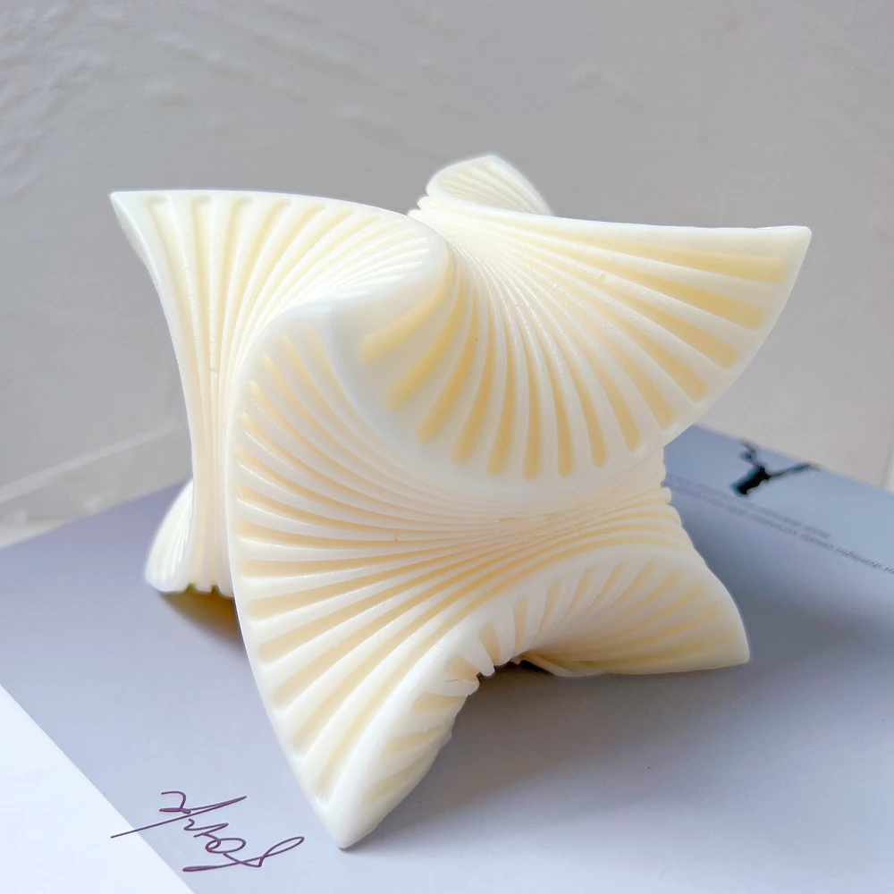 Lot De 2 Moules à Bougie En Forme De Spirale, Moule En Silicone Pour