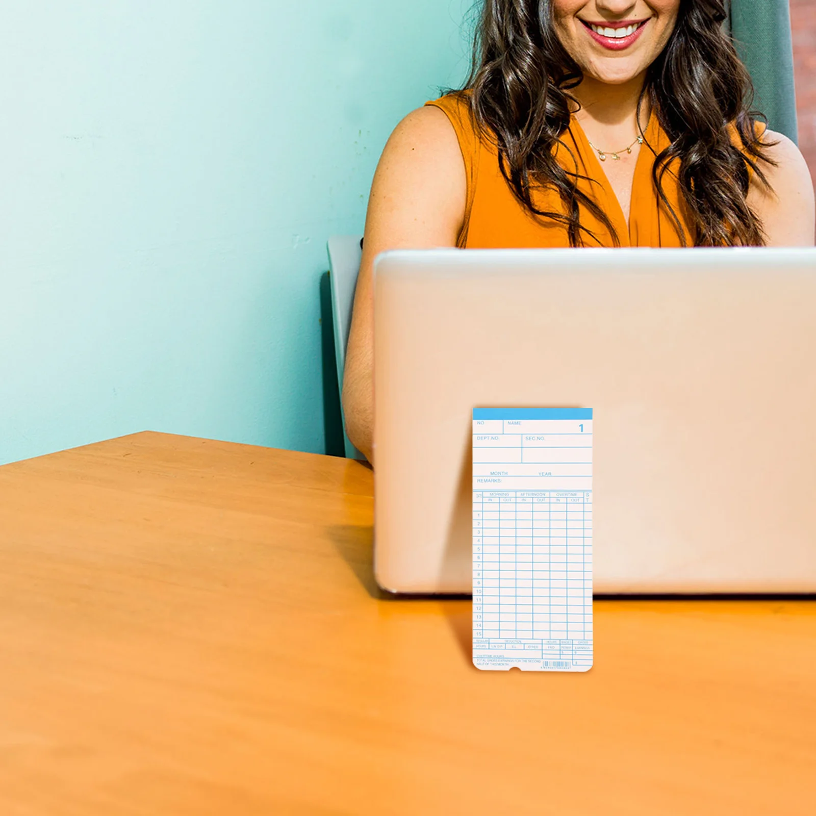 양면 출석 종이 기록 마이크로컴퓨터 시간 카드 사무용품 장기간 사용 직원 추적