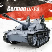 Henglong Remote-controlled Tank 3868 Military Battle Model 1/16 German Iii-f8 Assault Gun Boy Gift Toy 1