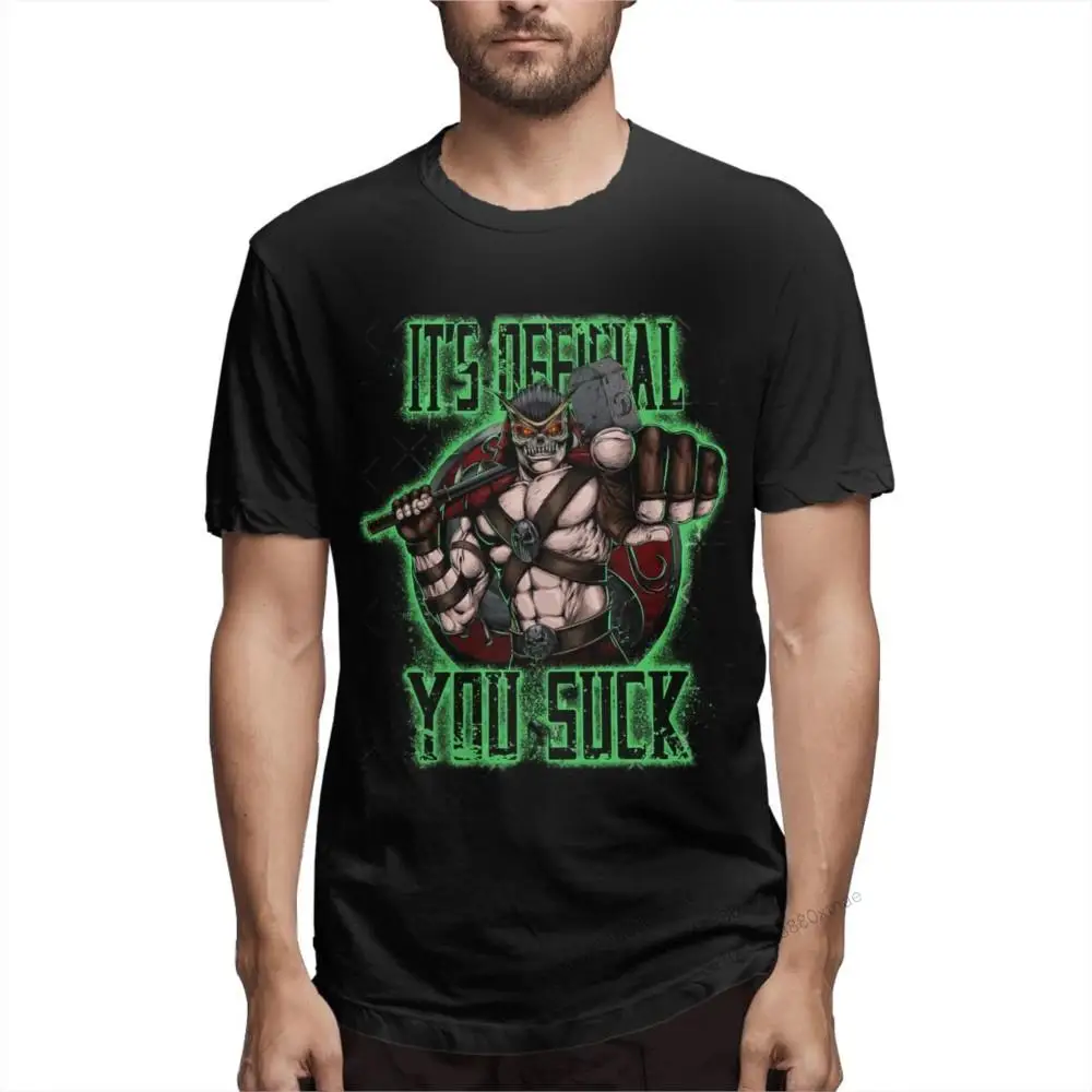 

Mortal Kombat SHAO KAHN Men Hipster Tees Short Sleeve Round Neck T-Shirt 100% Cotton 4XL Clothing