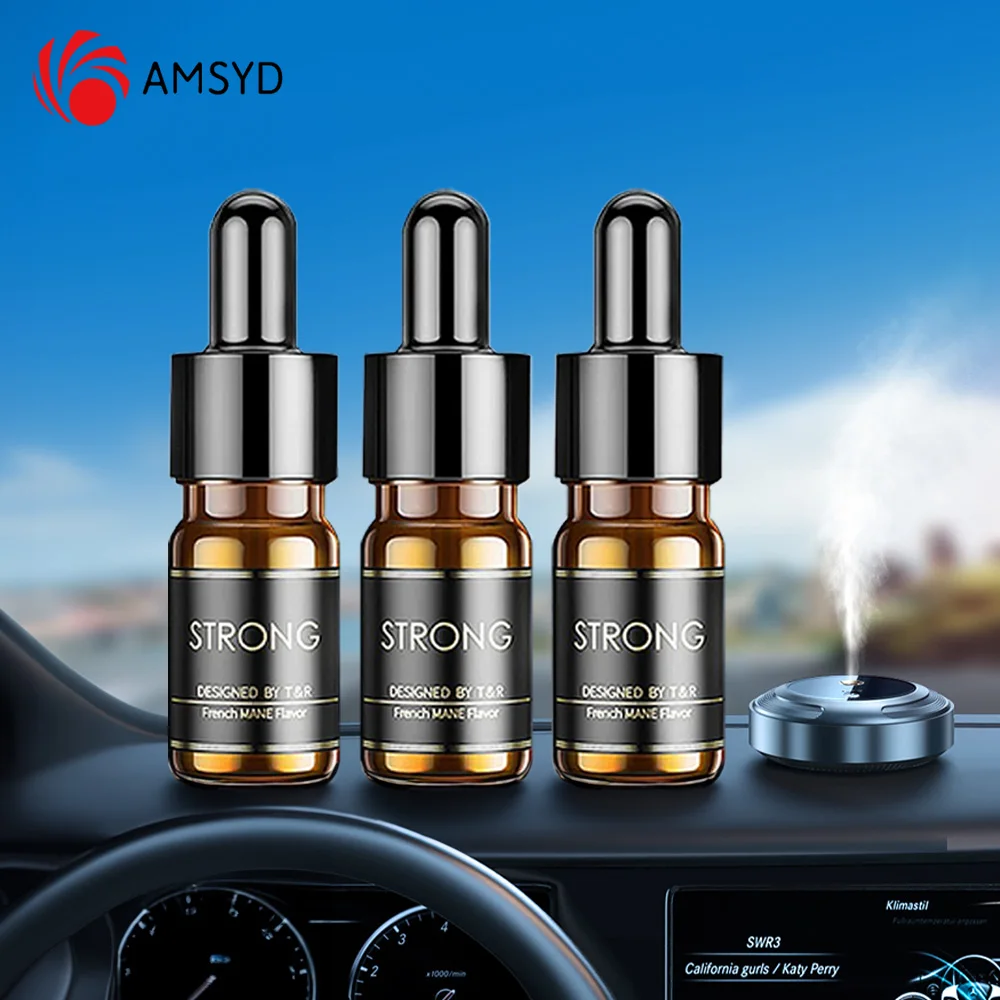Désodorisant pour voiture, aromathérapie, huiles essentielles spécifiques, trois parfums floraux, océan, cologne, fournitures de voiture, 3 pièces 1