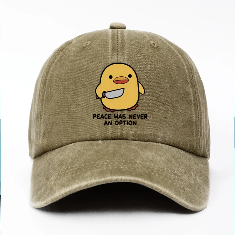 Yellow Duck Print Unisex Baseball Hat – Adjustable, Lightweight, and Comfortable for Travel and Sun Protection