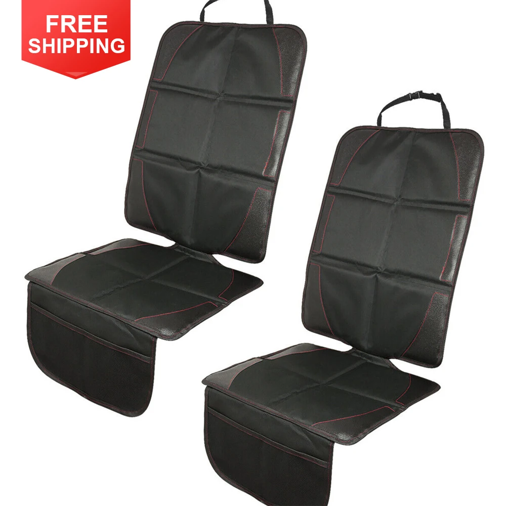 

2pcs Child Safety Seat Anti-Slip Anti-Scratch Mat Pads Waterproof Car Seat Protective Cover Car Seat Protector Universal